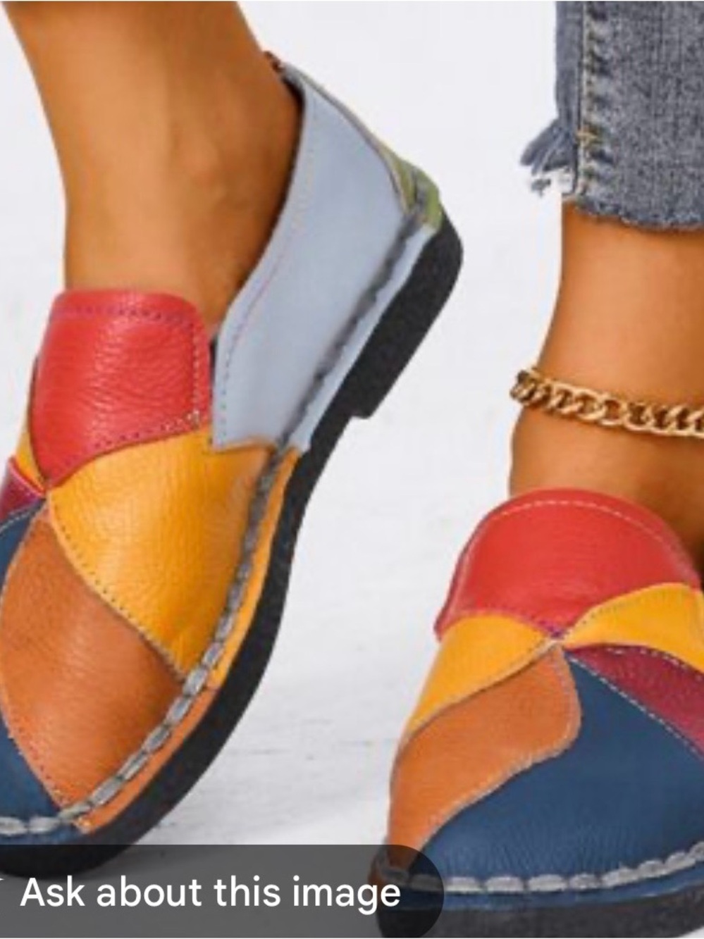 Colorblock Slip-On Loafers - Multi